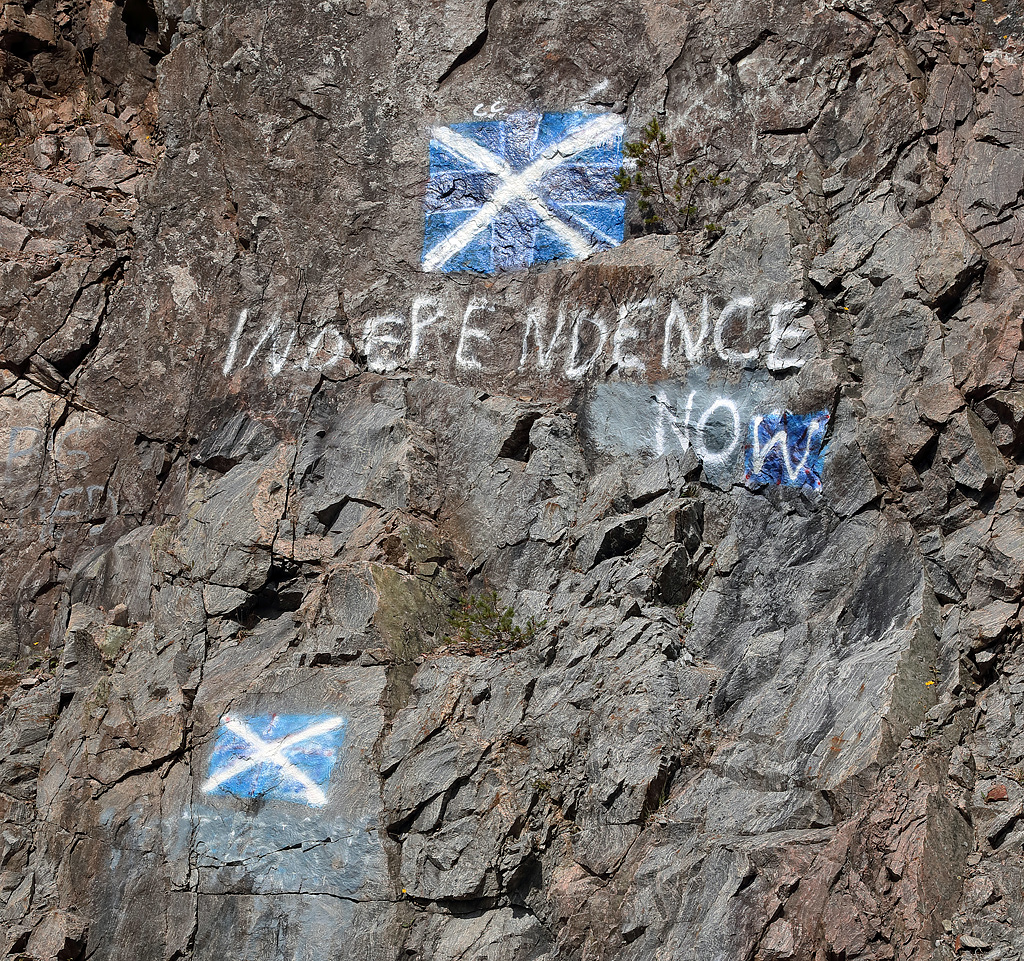 The SNP Must Win In 2026 to Keep Indy Momentum - Tommy Sheppard scottish independence graffiti geograph.org.uk 5853540